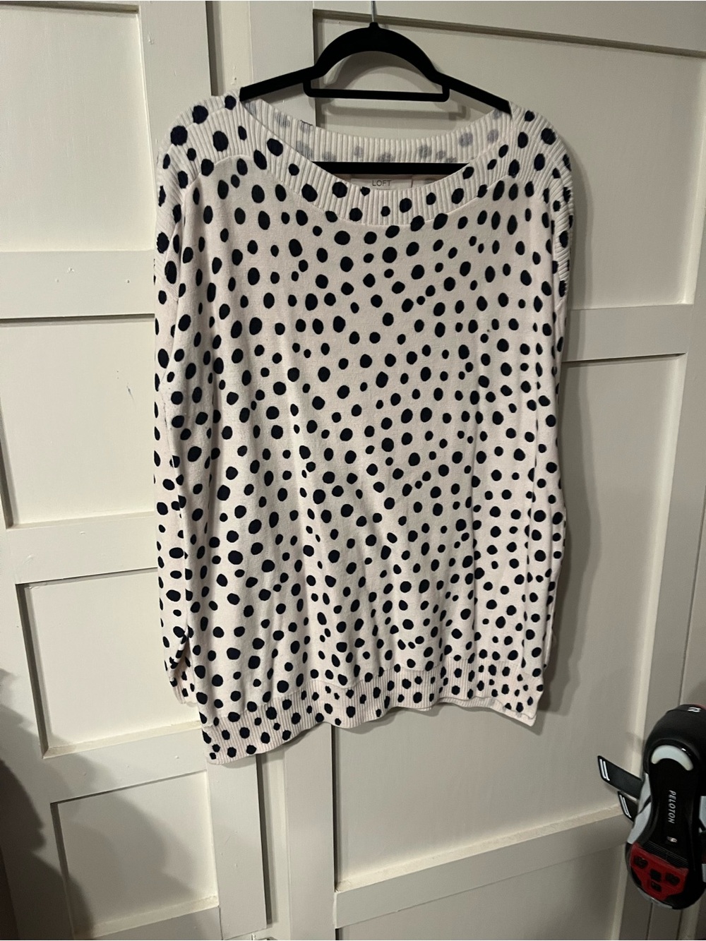 White Polka Dot Sweater